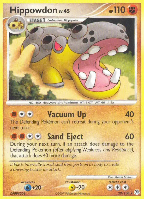 Hippowdon 29 Diamond & Pearl Pokesingles