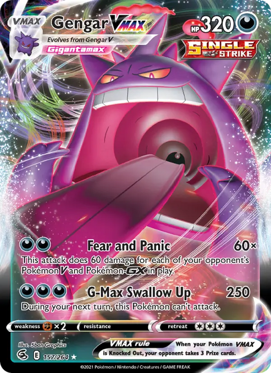 Gengar VMAX 157 Fusion Strike Pokesingles