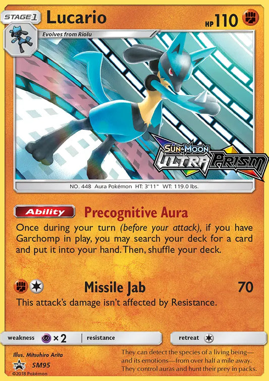 Lucario SM95 SM Black Star Promos Pokesingles