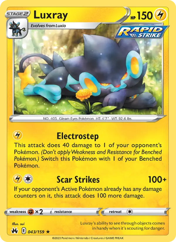 Luxray 43 Crown Zenith Pokesingles