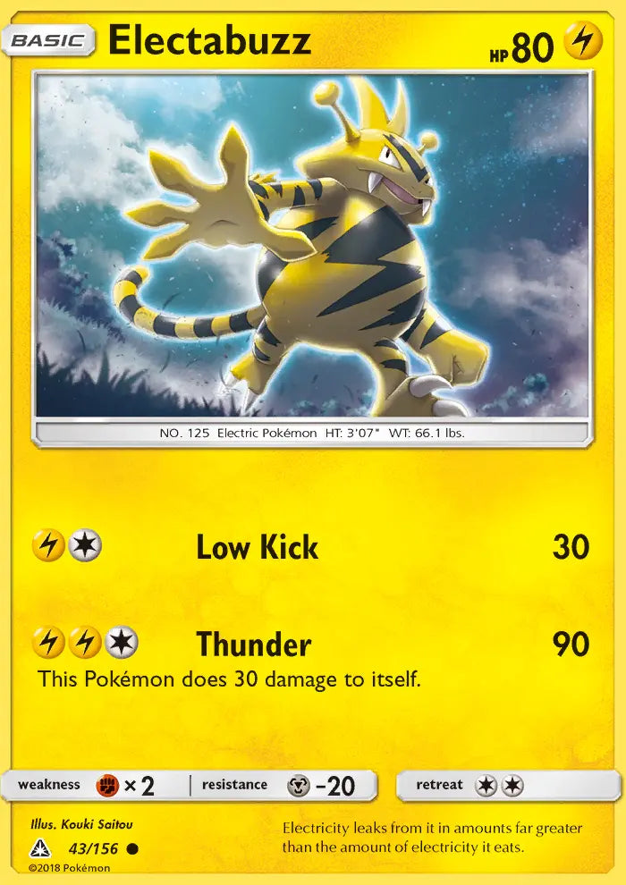 Electabuzz 43 Ultra Prism Pokesingles
