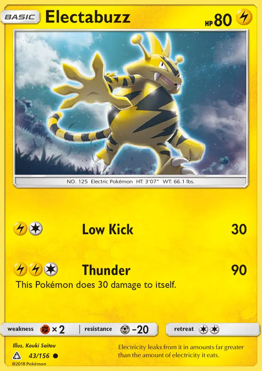 Electabuzz 43 Ultra Prism Pokesingles