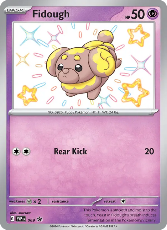 Fidough 69 SVP Black Star Promos Pokesingles