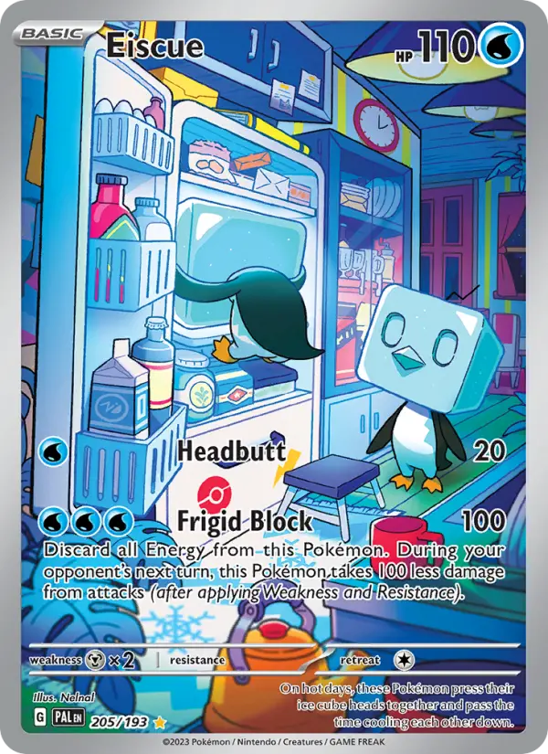 Eiscue 205 Paldea Evolved Pokesingles