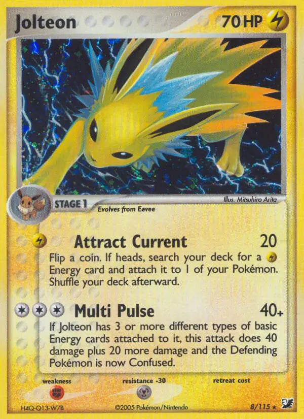 Jolteon 8 Unseen Forces Pokesingles