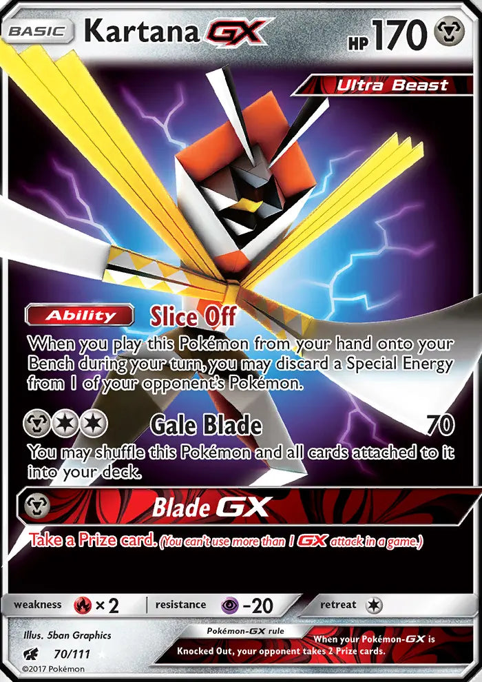 Kartana GX 70 Crimson Invasion Pokesingles