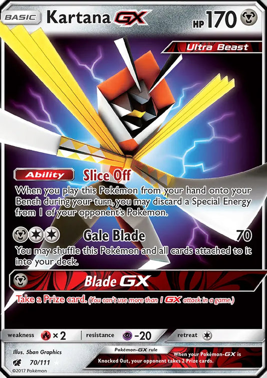 Kartana GX 70 Crimson Invasion Pokesingles