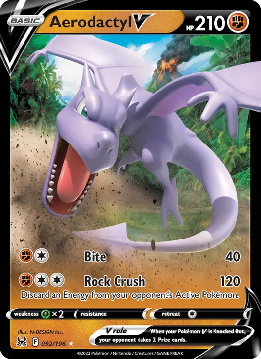 Aerodactyl V 92 Lost Origin Pokesingles