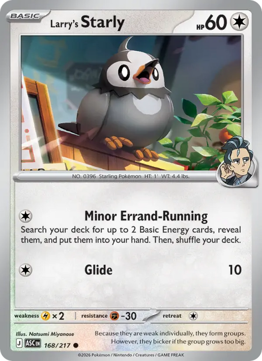 Larry's Starly 168 Ascended Heroes Pokesingles