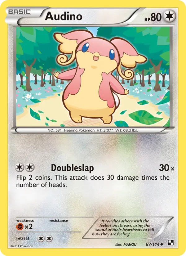 Audino 87 Black & White Pokesingles