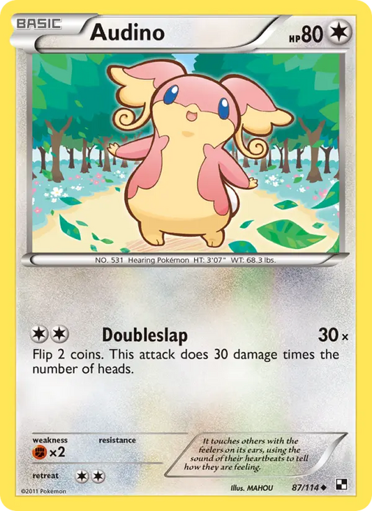 Audino 87 Black & White Pokesingles