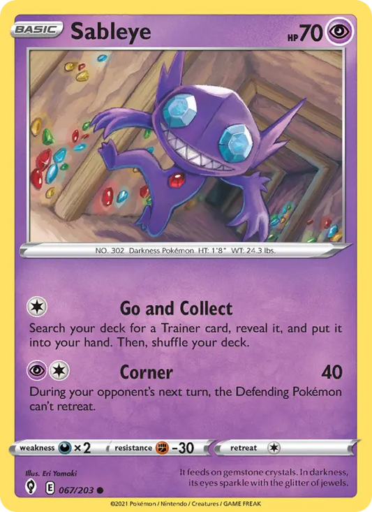Sableye 67 Evolving Skies Pokesingles