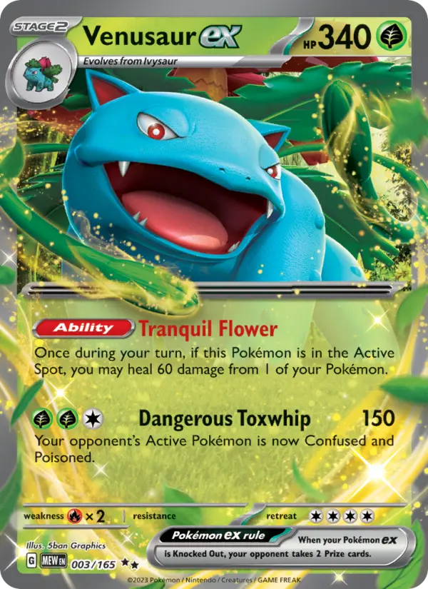 Venusaur ex 3 151 Pokesingles