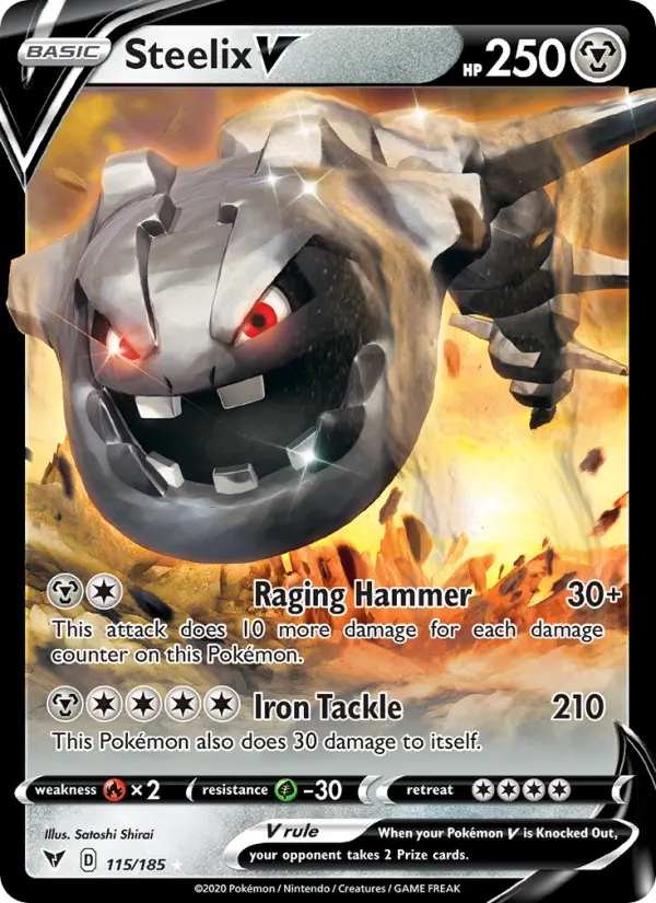 Steelix V 115 Vivid Voltage Pokesingles
