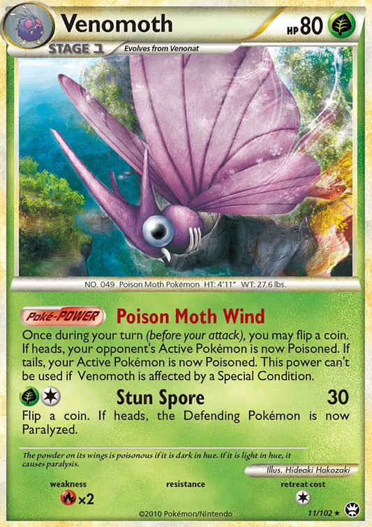 Venomoth 11 Triumphant Pokesingles