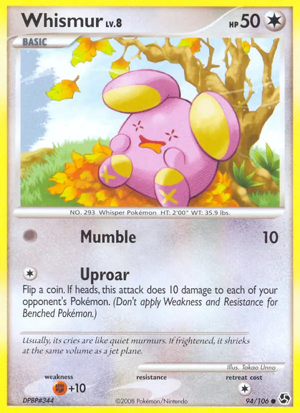 Whismur 94 Great Encounters Pokesingles