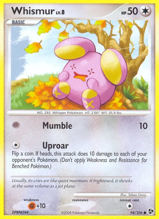 Whismur 94 Great Encounters Pokesingles