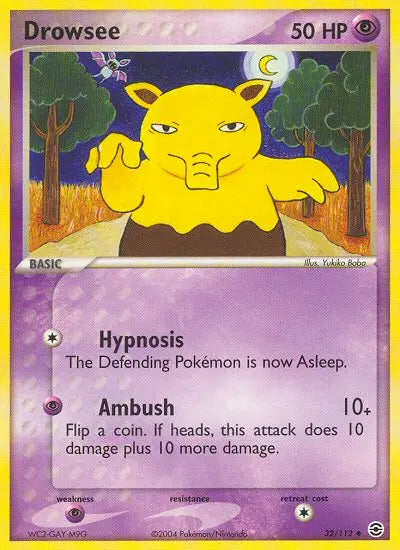 Drowzee 32 FireRed & LeafGreen Pokesingles