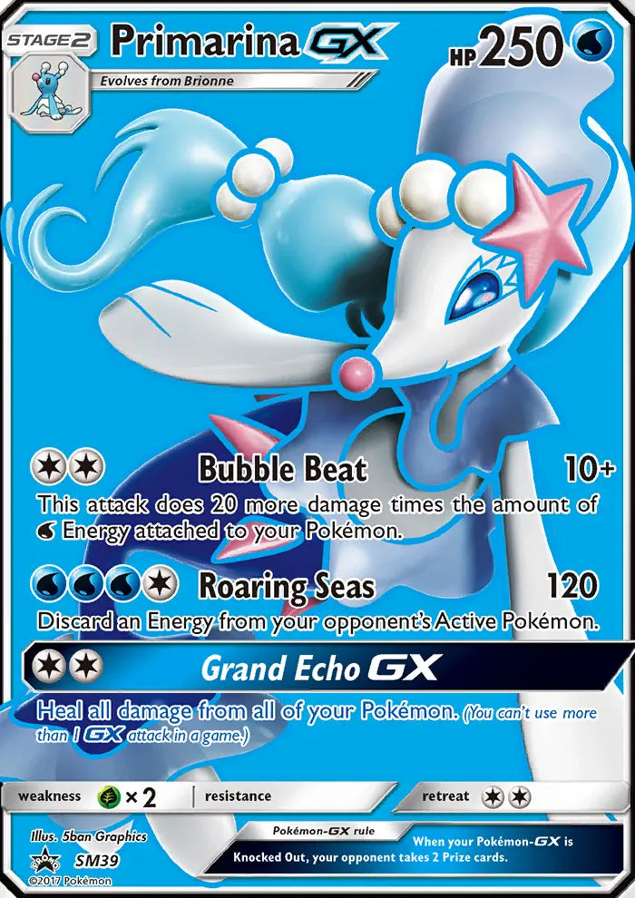 Primarina GX SM39 SM Black Star Promos Pokesingles