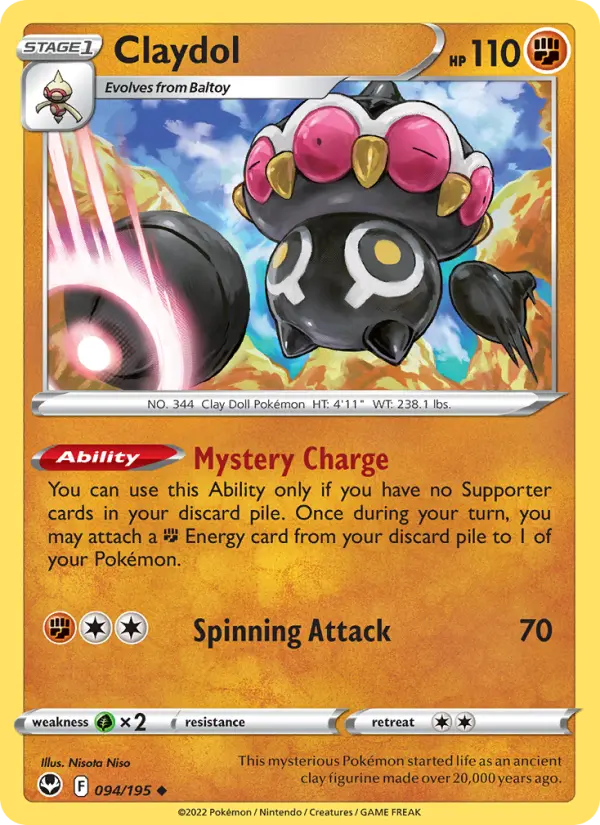 Claydol 94 Silver Tempest Pokesingles