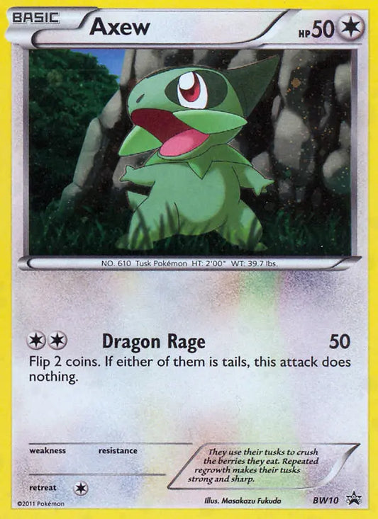 Axew BW10 BW Black Star Promos Pokesingles