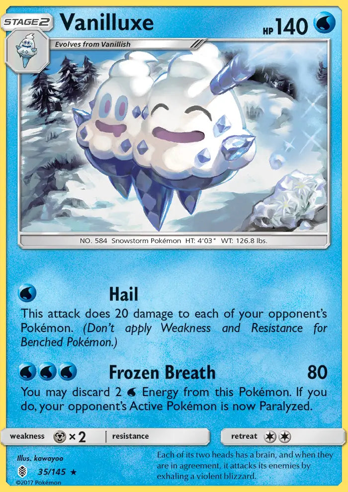 Vanilluxe 35 Guardians Rising Pokesingles