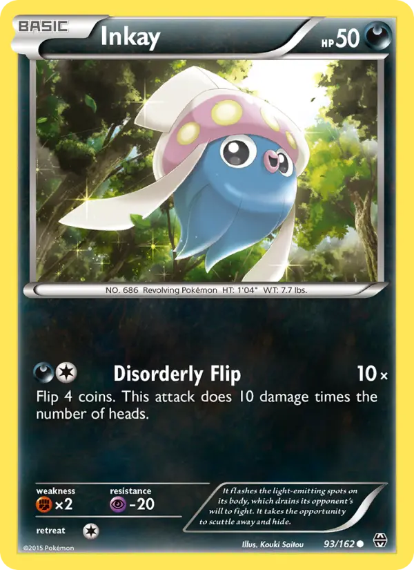 Inkay 93 BREAKthrough Pokesingles