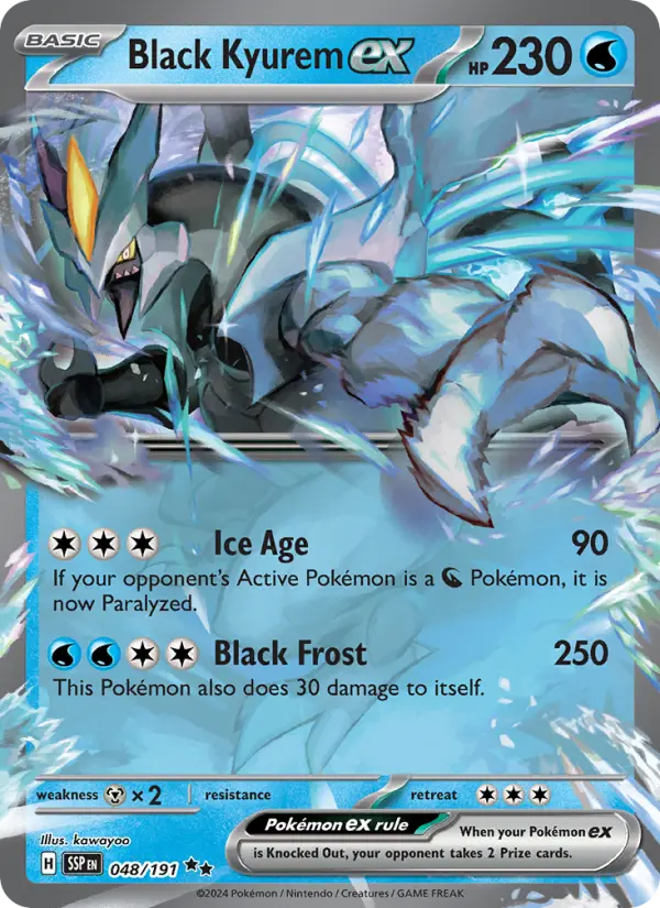 Black Kyurem ex 48 Surging Sparks Pokesingles