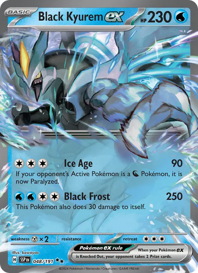 Black Kyurem ex 48 Surging Sparks Pokesingles