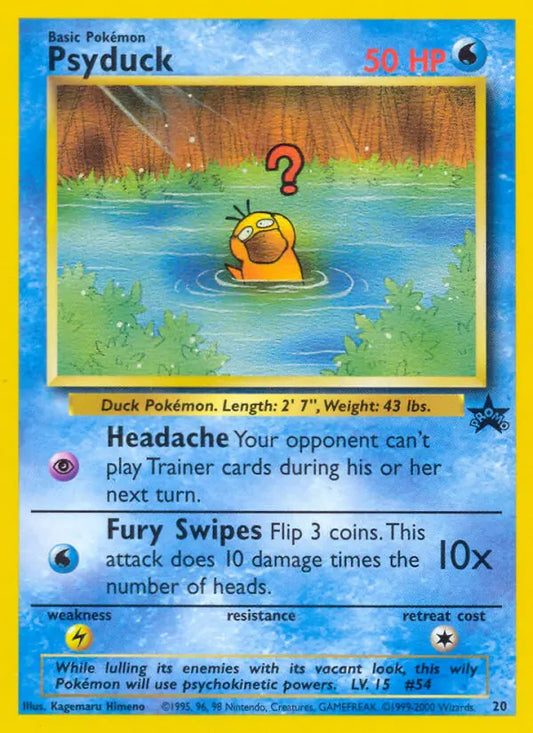 Psyduck 20 Wizards Black Star Promos Pokesingles