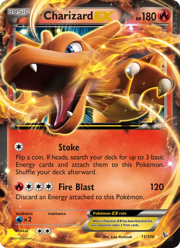 Charizard EX 11 Flashfire Pokesingles