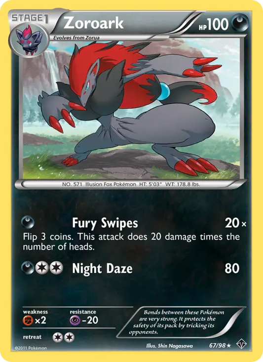 Zoroark 67 Emerging Powers Pokesingles