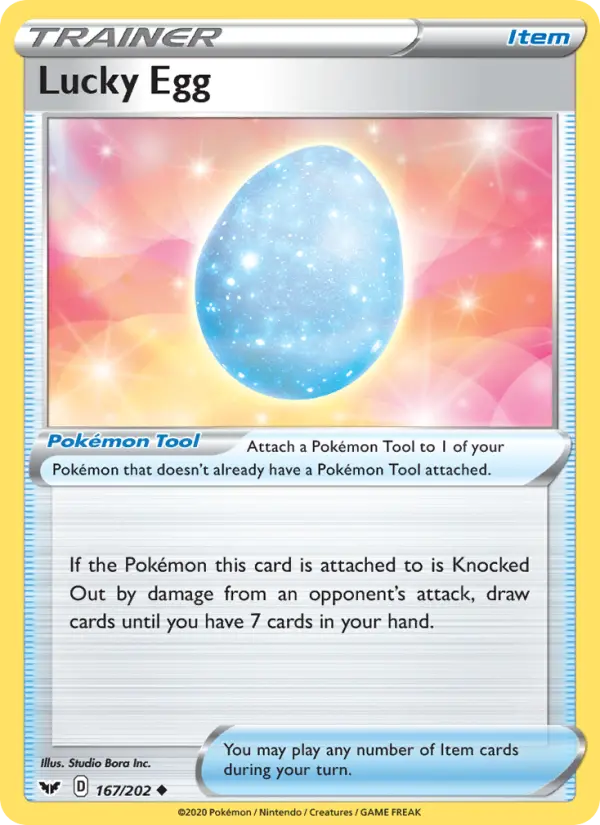 Lucky Egg 167 Sword & Shield Pokesingles