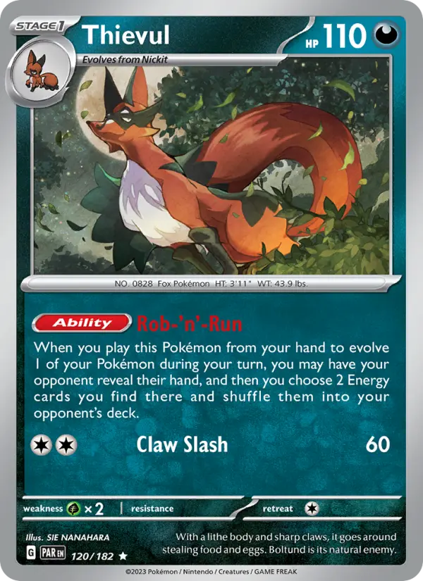 Thievul 120 Paradox Rift Pokesingles