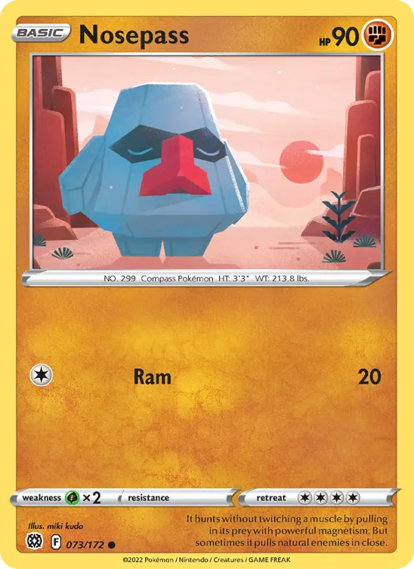 Nosepass 73 Brilliant Stars Pokesingles