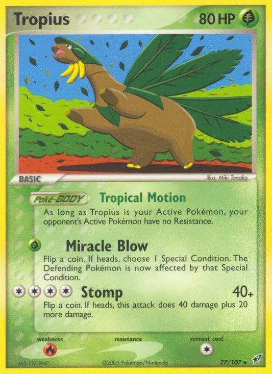 Tropius 27 Deoxys Pokesingles