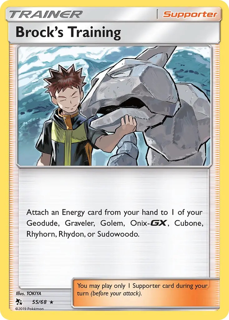Brock’s Training 55 Hidden Fates Pokesingles