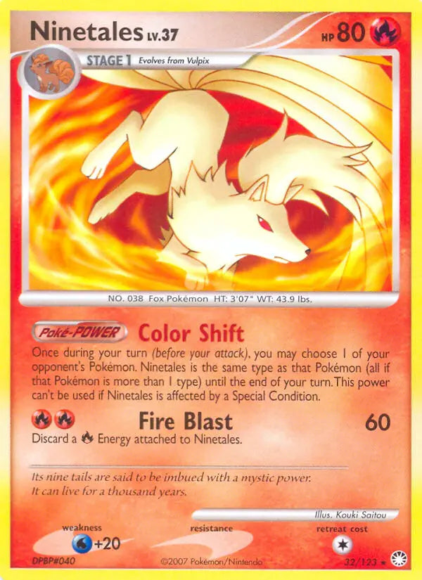 Ninetales 32 Mysterious Treasures Pokesingles