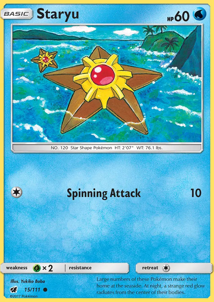 Staryu 15 Crimson Invasion Pokesingles