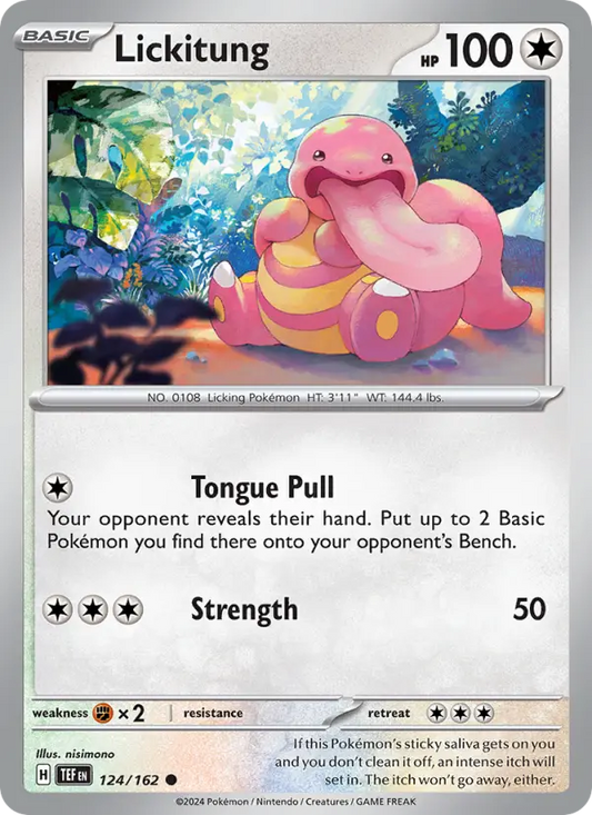Lickitung 124 Temporal Forces Pokesingles
