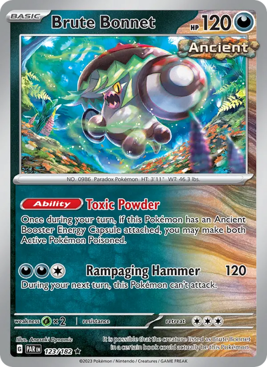Brute Bonnet 123 Paradox Rift Pokesingles