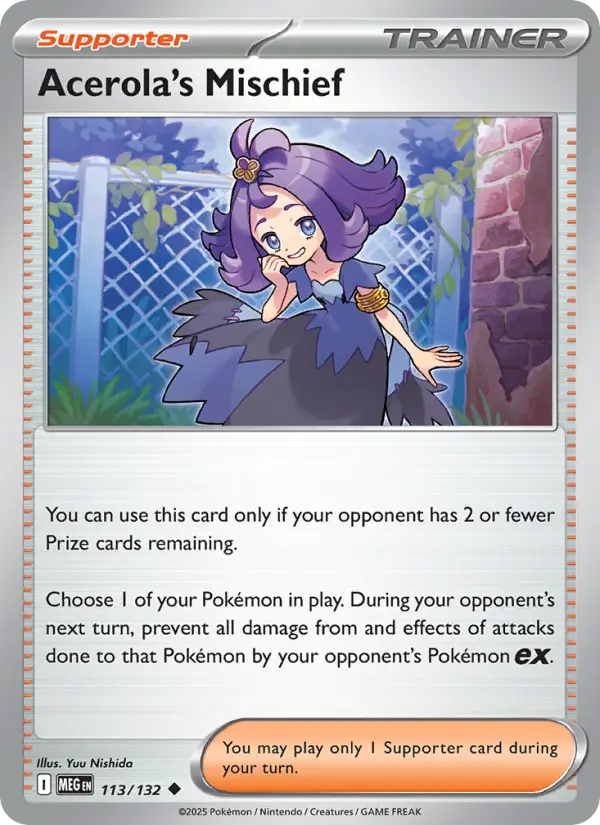 Acerola's Mischief 113 Mega Evolution Pokesingles