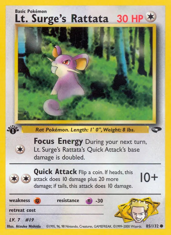 Lt. Surge's Rattata 85 Gym Challenge Pokesingles