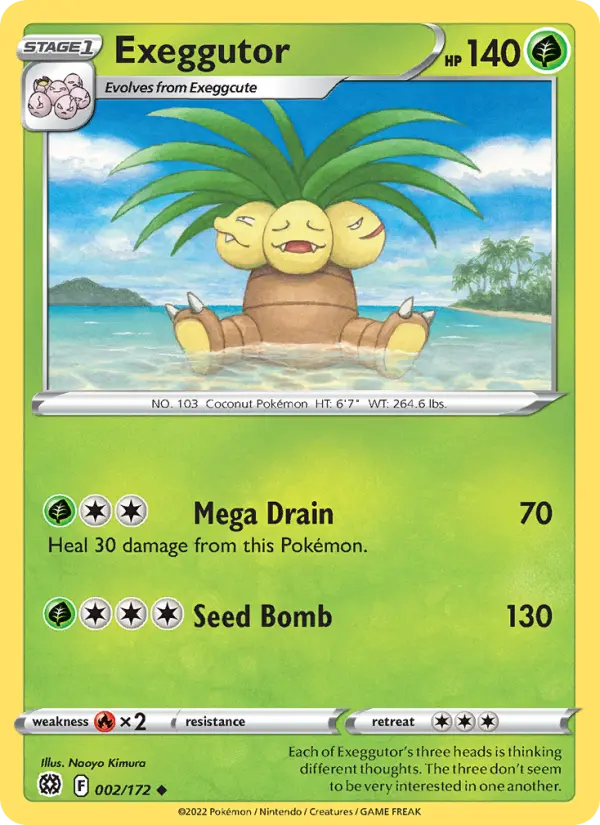 Exeggutor 2 Brilliant Stars Pokesingles