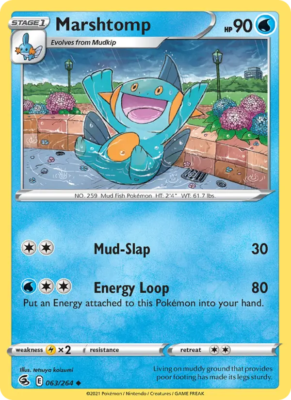 Marshtomp 63 Fusion Strike Pokesingles