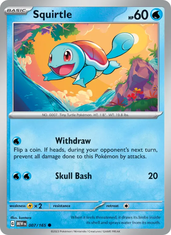 Squirtle 7 151 Pokesingles
