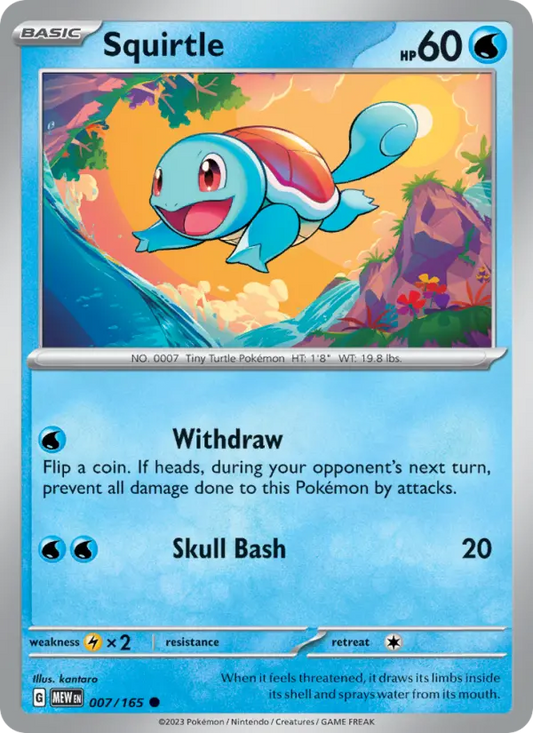 Squirtle 7 151 Pokesingles