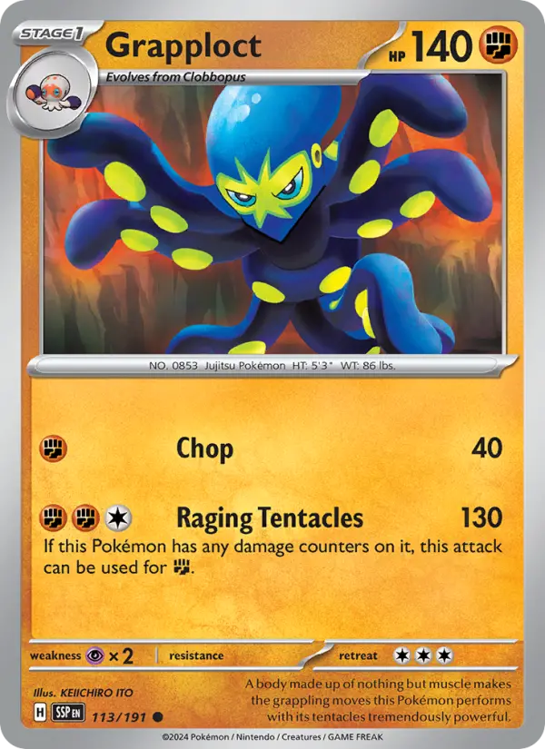 Grapploct 113 Surging Sparks Pokesingles