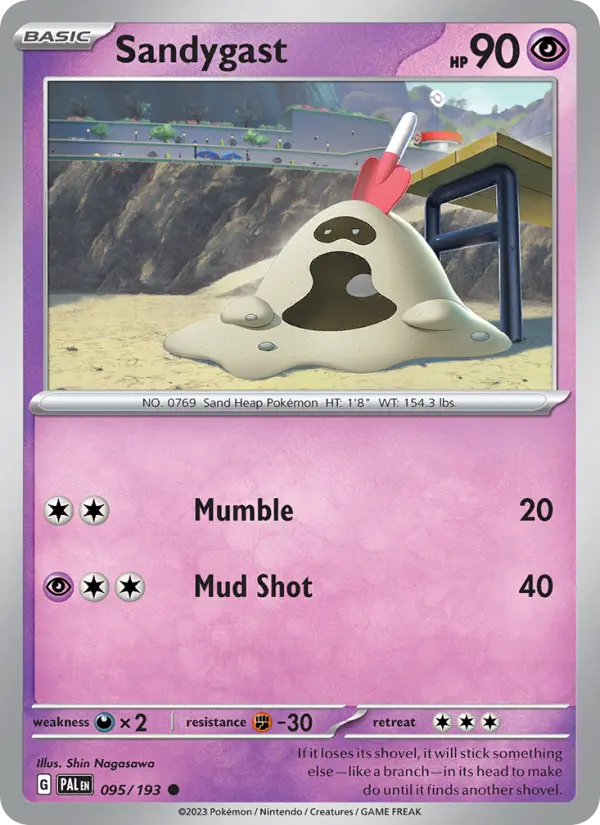 Sandygast 95 Paldea Evolved Pokesingles