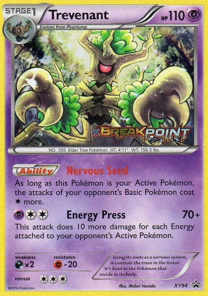 Trevenant XY94 XY Black Star Promos Pokesingles